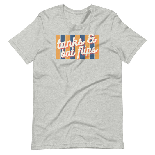 Tanks and Bat Flips Stripes Tshirt